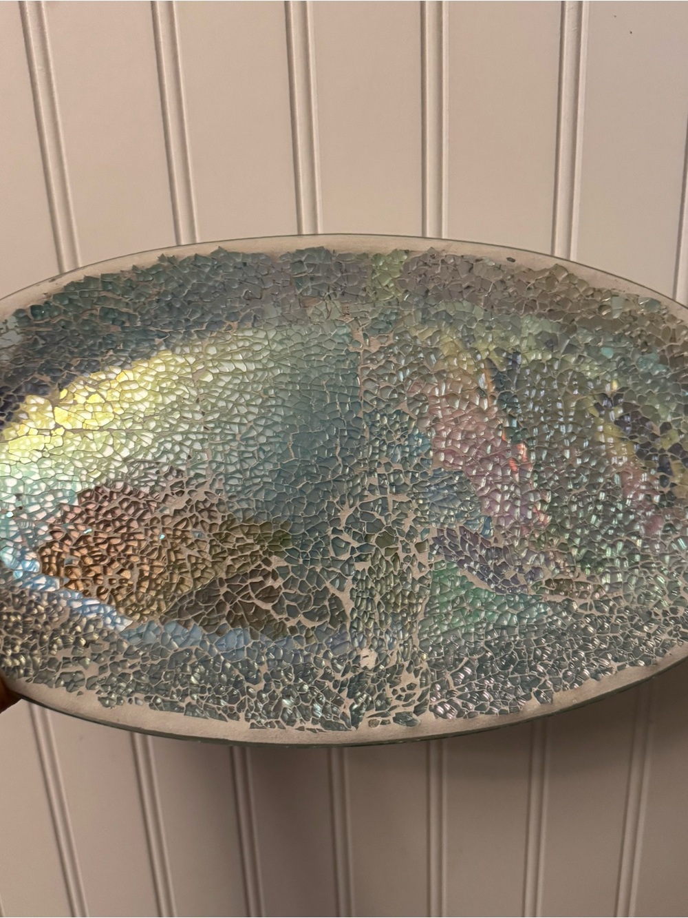 Tahari Home Mirrored Iridescent Decorative Tray